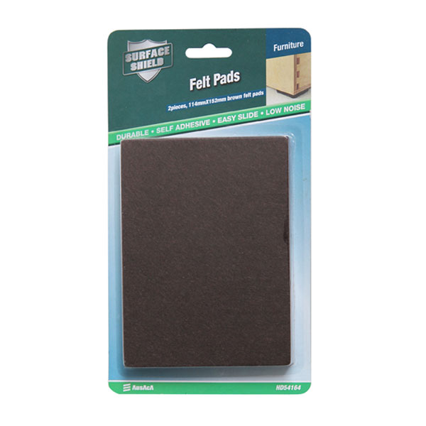 Bantalan Kaki Felt Persegi Hitam
